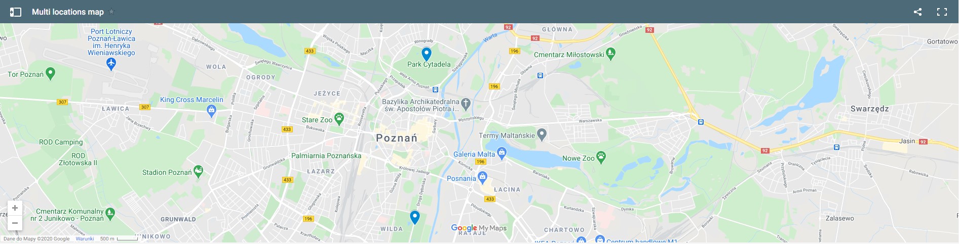 fusion Spokesman Any How to add google maps iframe with multiple locations in Wordpress